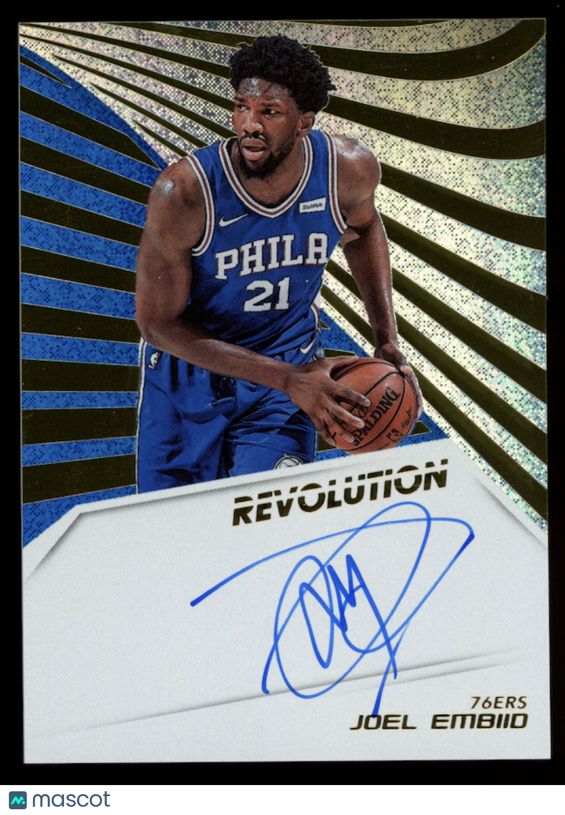 JOEL EMBIID 2018-19 Panini Revolution Auto #AU-JEM 76ers