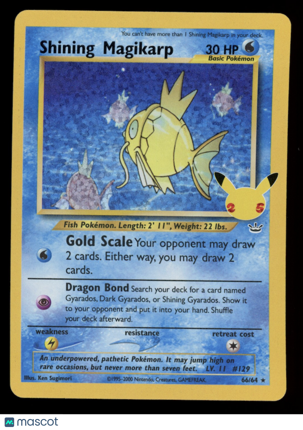 SHINING MAGIKARP 2021 Pokemon Celebrations Classic Collection #66/64