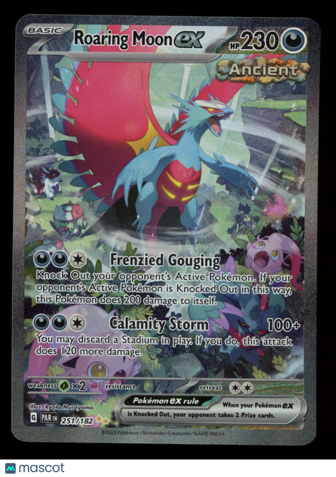ROARING MOON EX 2023 Pokemon Paradox Rift Special Illustration Rare #251/182