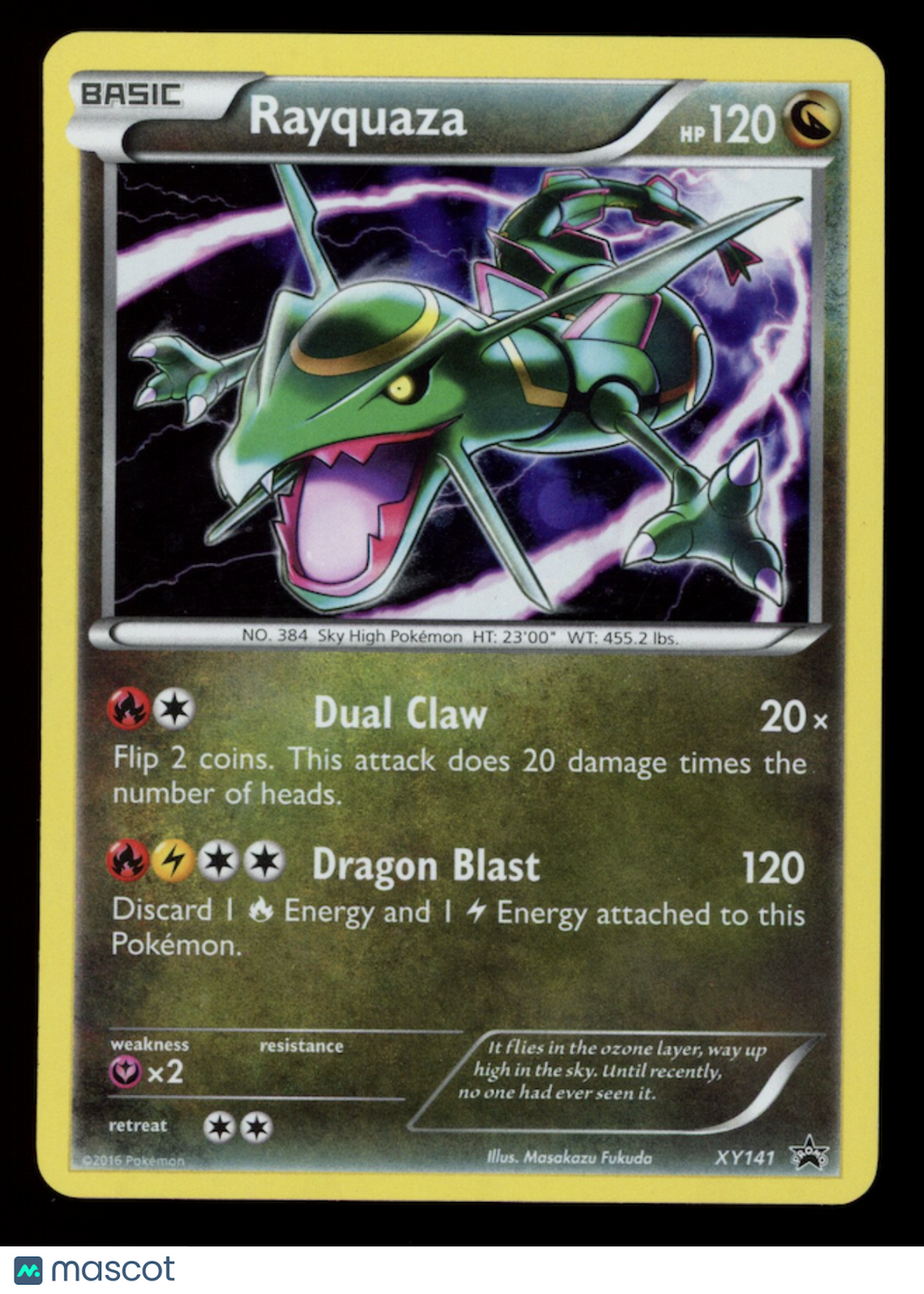 RAYQUAZA Pokemon XY Black Star Promo #XY141