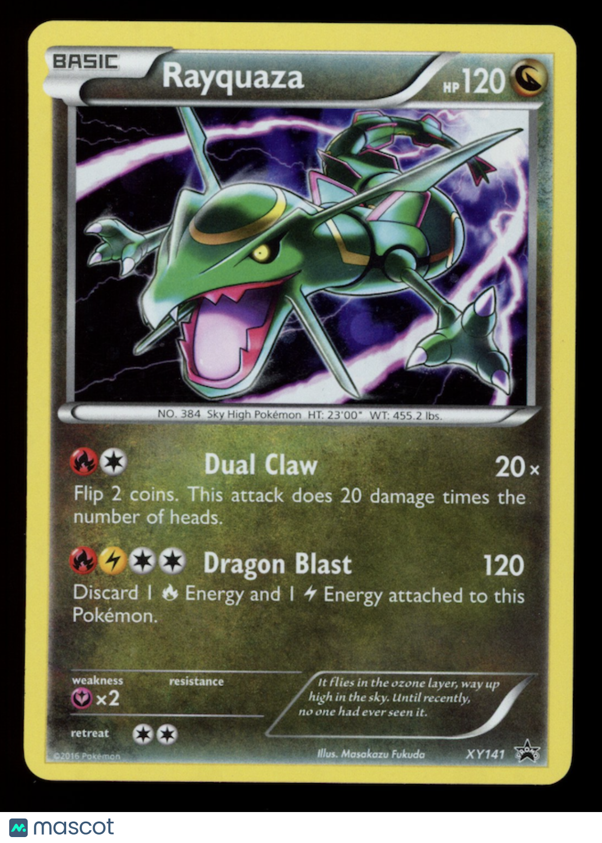 RAYQUAZA Pokemon XY Black Star Promo #XY141