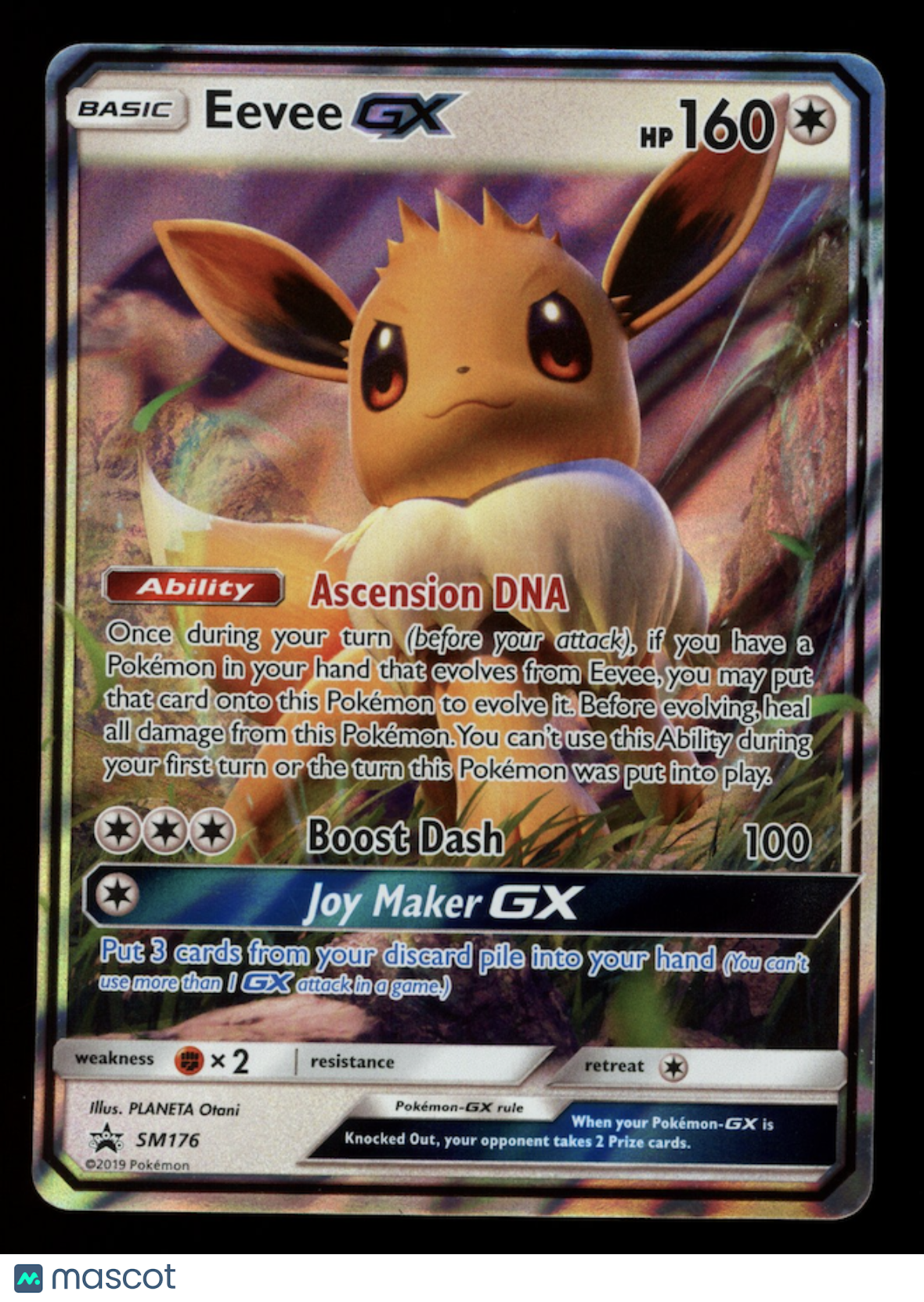 EEVEE GX Pokemon Sun & Moon Promos Holo Black Star Promo #SM176