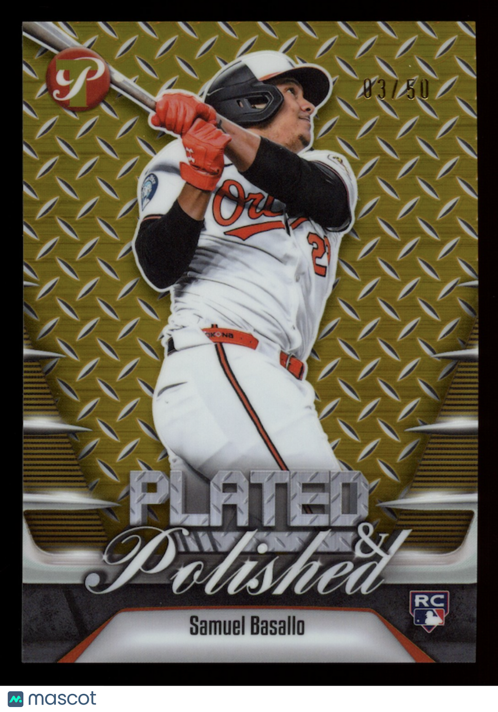 SAMUEL BASALLO 2026 Topps Pristine Plated & Polished Gold /50 Rookie #PP-37