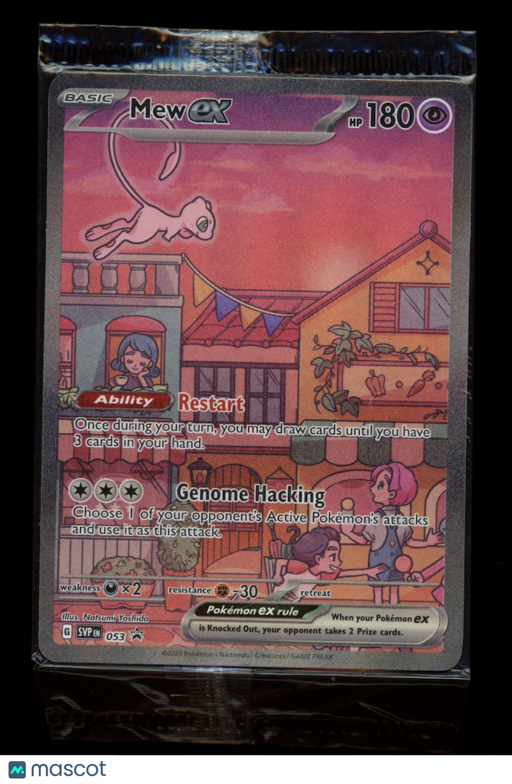 MEW EX 2023 Pokemon Scarlet & Violet 151 UPC Black Star Sealed Promo #053