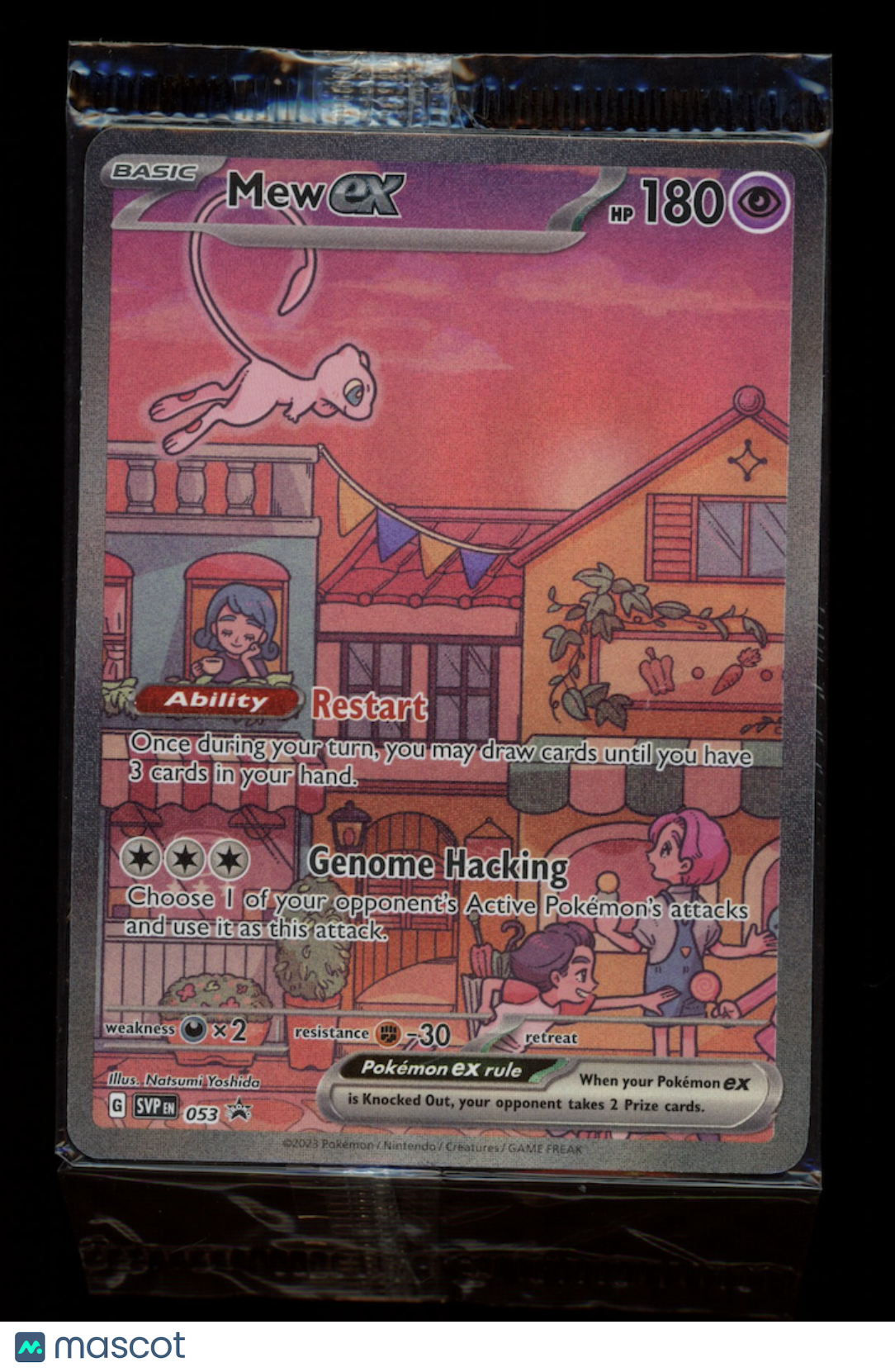 MEW EX 2023 Pokemon Scarlet & Violet 151 UPC Black Star Sealed Promo #053