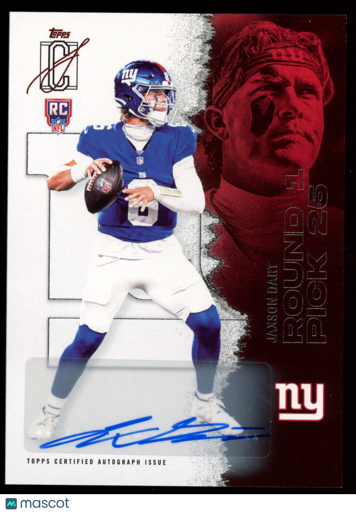 JAXSON DART 2025 Topps Signature Class Rookie Auto #106 Giants