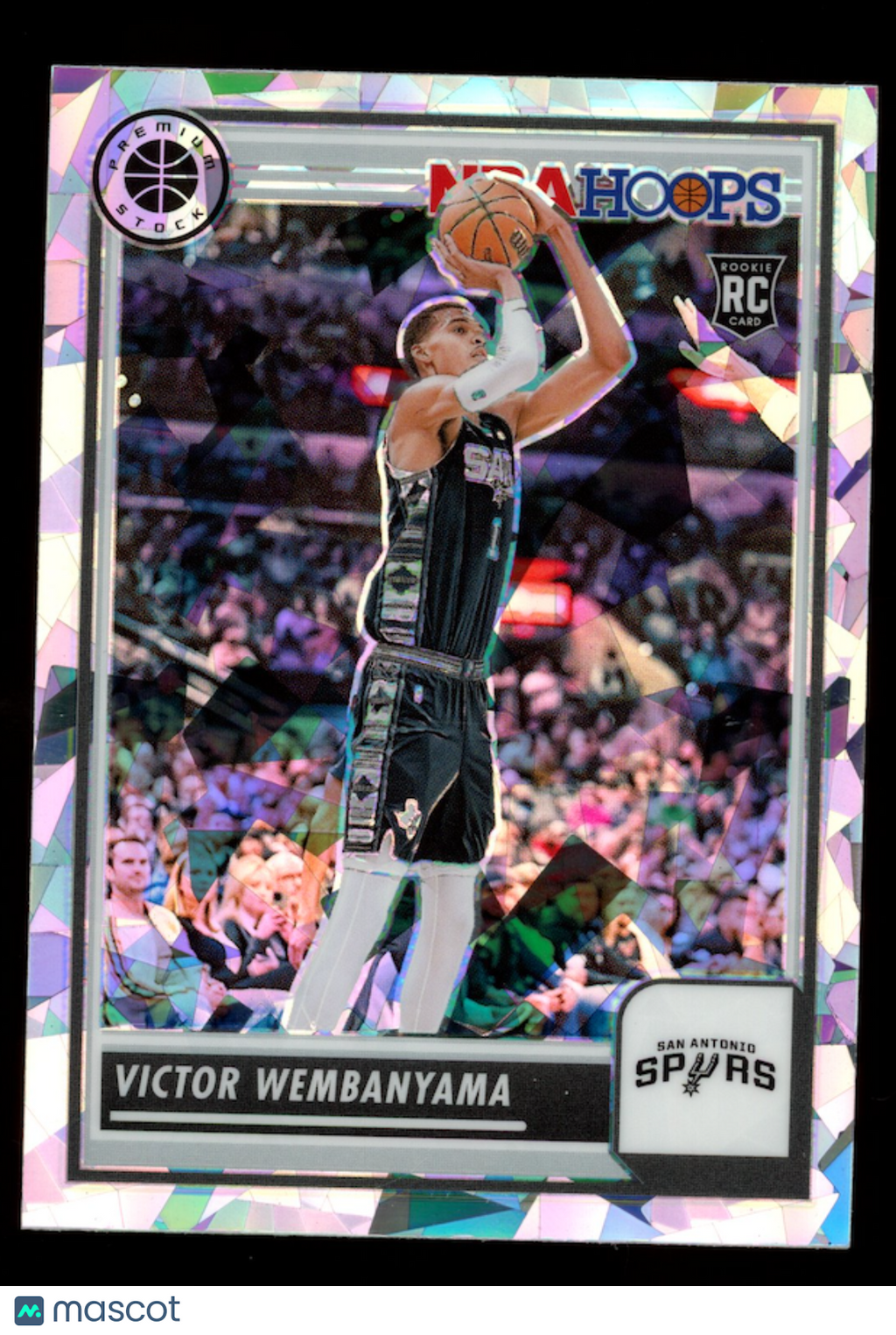 VICTOR WEMBANYAMA 2023-24 Panini NBA Hoops Premium Stock Rookie Ice Prizm #108