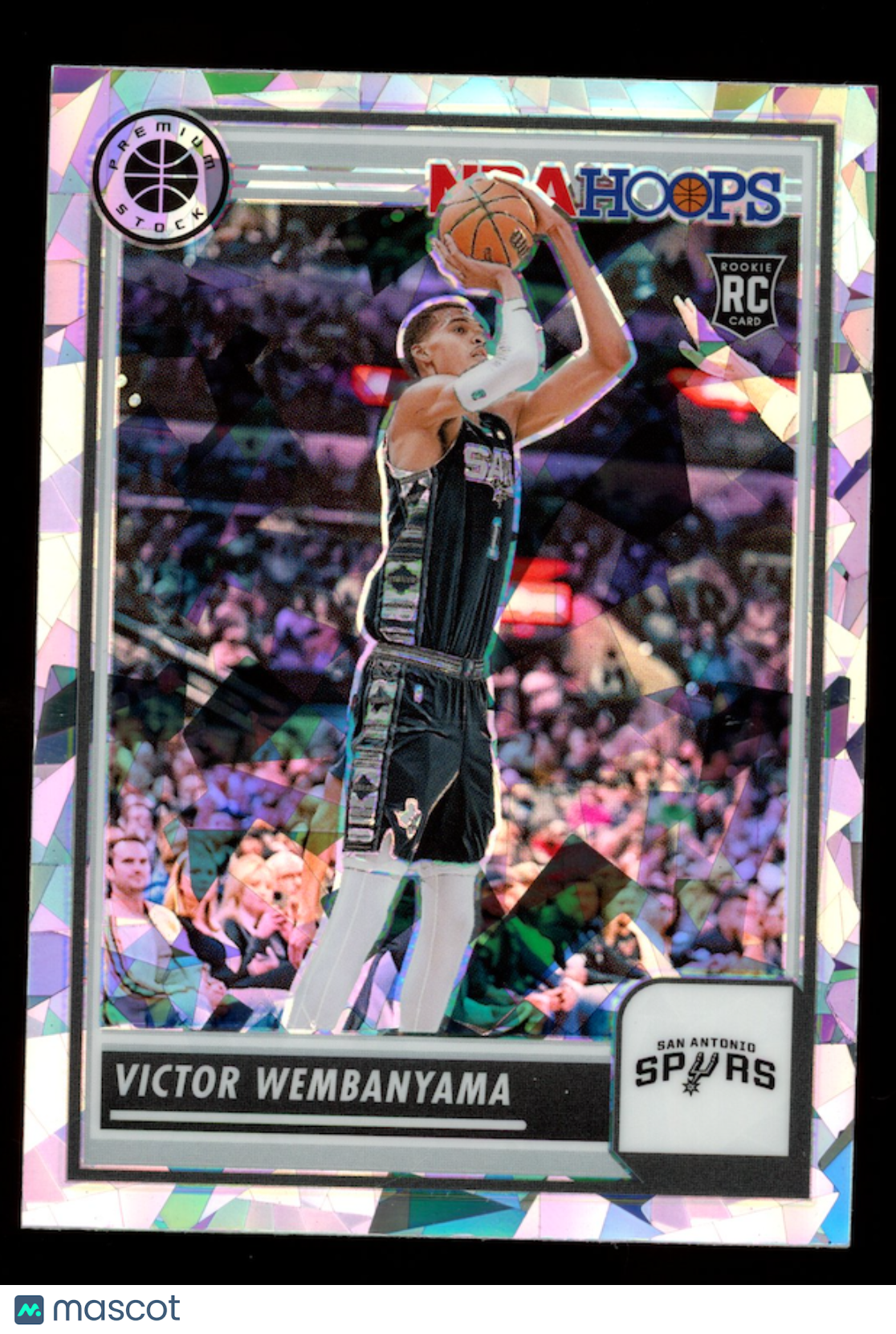 VICTOR WEMBANYAMA 2023-24 Panini NBA Hoops Premium Stock Rookie Ice Prizm #108