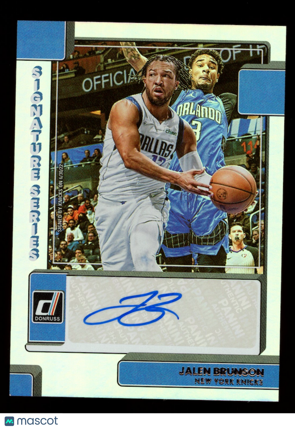 JALEN BRUNSON 2022-23 Panini Donruss Signature Series Auto #SS-JBR Mavericks