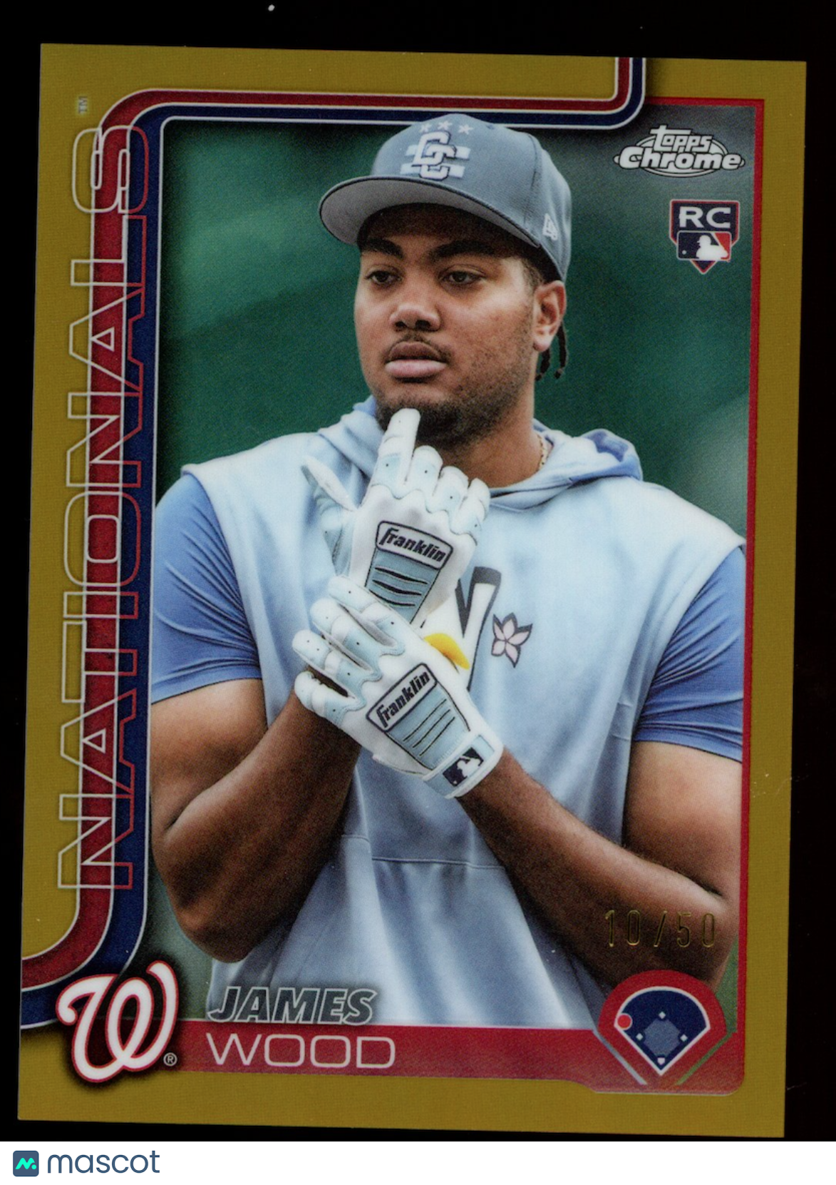 JAMES WOOD 2025 Topps Chrome Update RC Image Variation Gold Refractor /50 #USC95