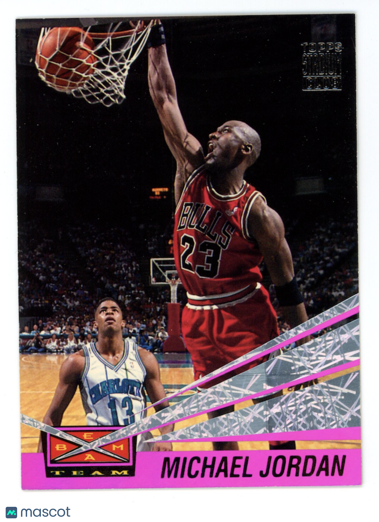 MICHAEL JORDAN 1993-94 Topps Stadium Club Beam Team Insert #4 Bulls
