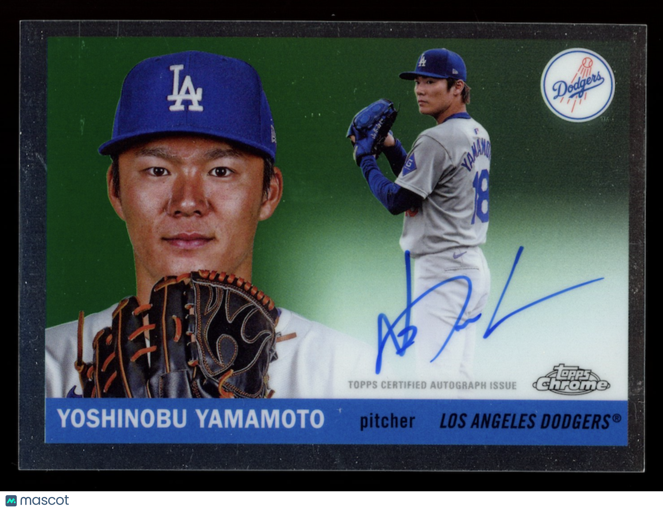 YOSHINOBU YAMAMOTO 2025 Topps Chrome Platinum Auto #CPA-YY Dodgers