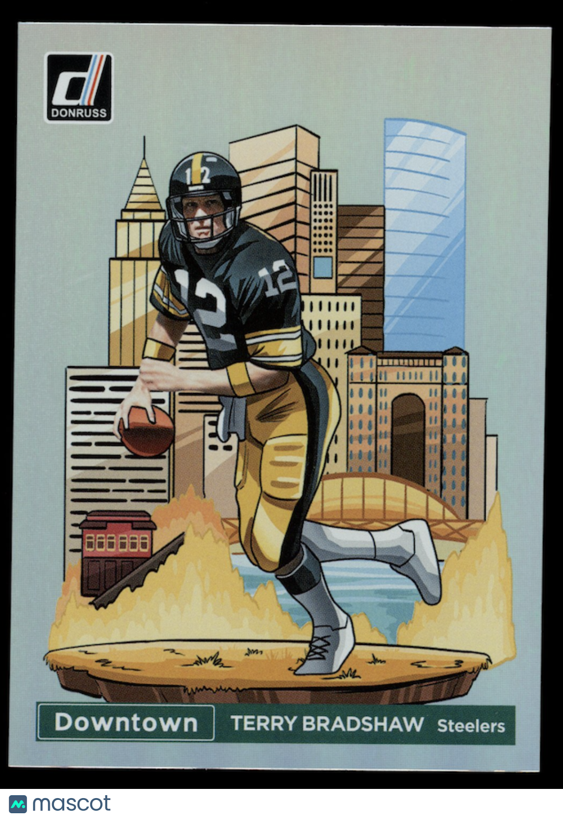 TERRY BRADSHAW 2024 Panini Donruss Downtown Case Hit SSP #10 Steelers