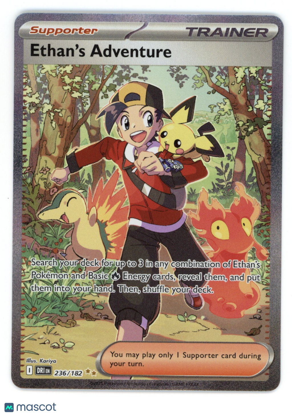 ETHAN'S ADVENTURE Pokemon Destined Rivals Special Illustration Rare #236/182