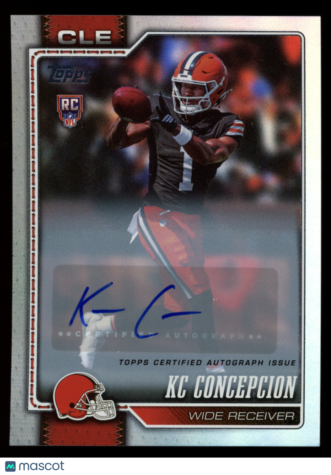 KC CONCEPCION 2026 Topps Flagship Rookie Auto Rainbow Foil #323 Browns