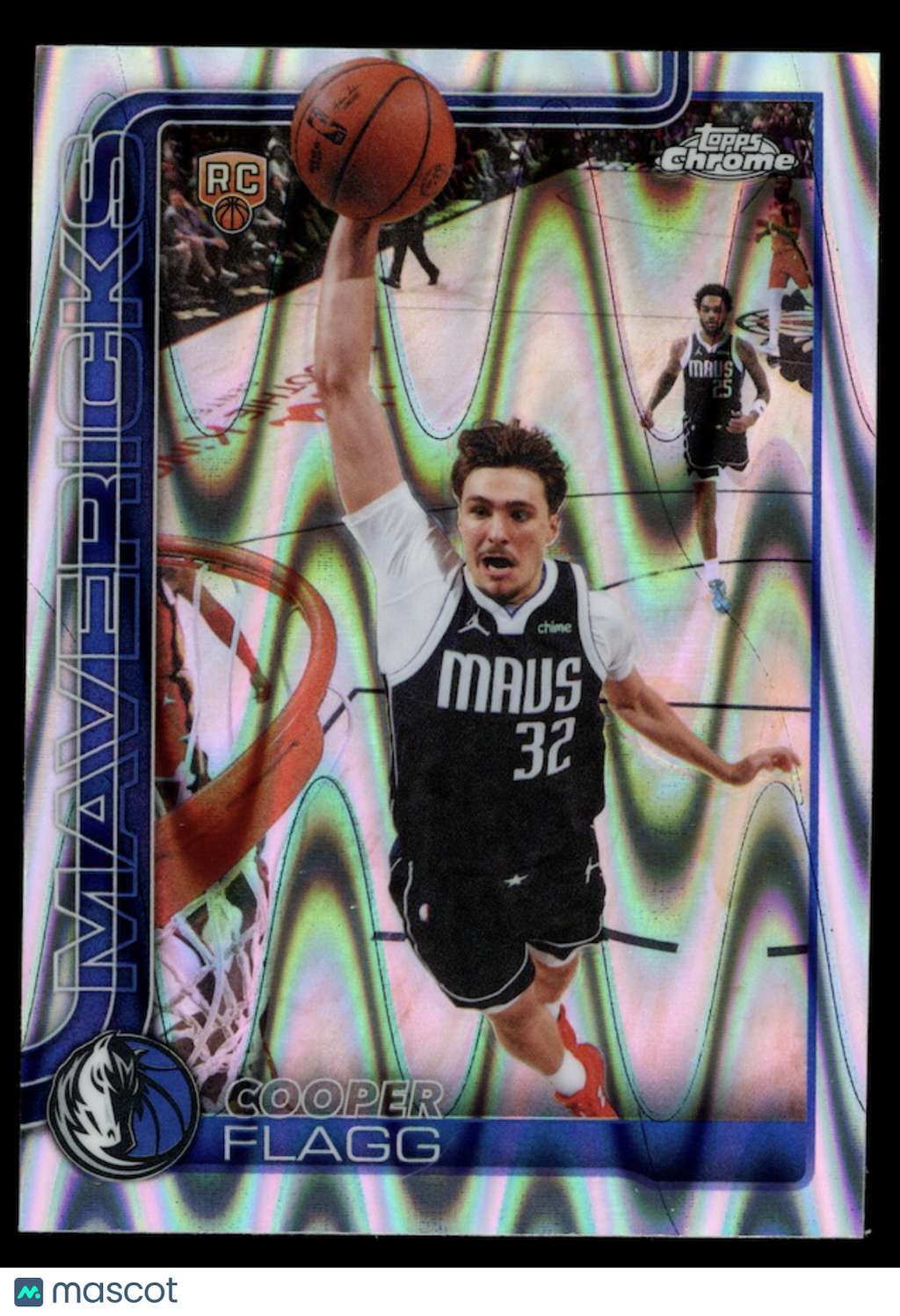 COOPER FLAGG 2025-26 Topps Chrome Update Rookie RayWave Refractor #151 Mavericks