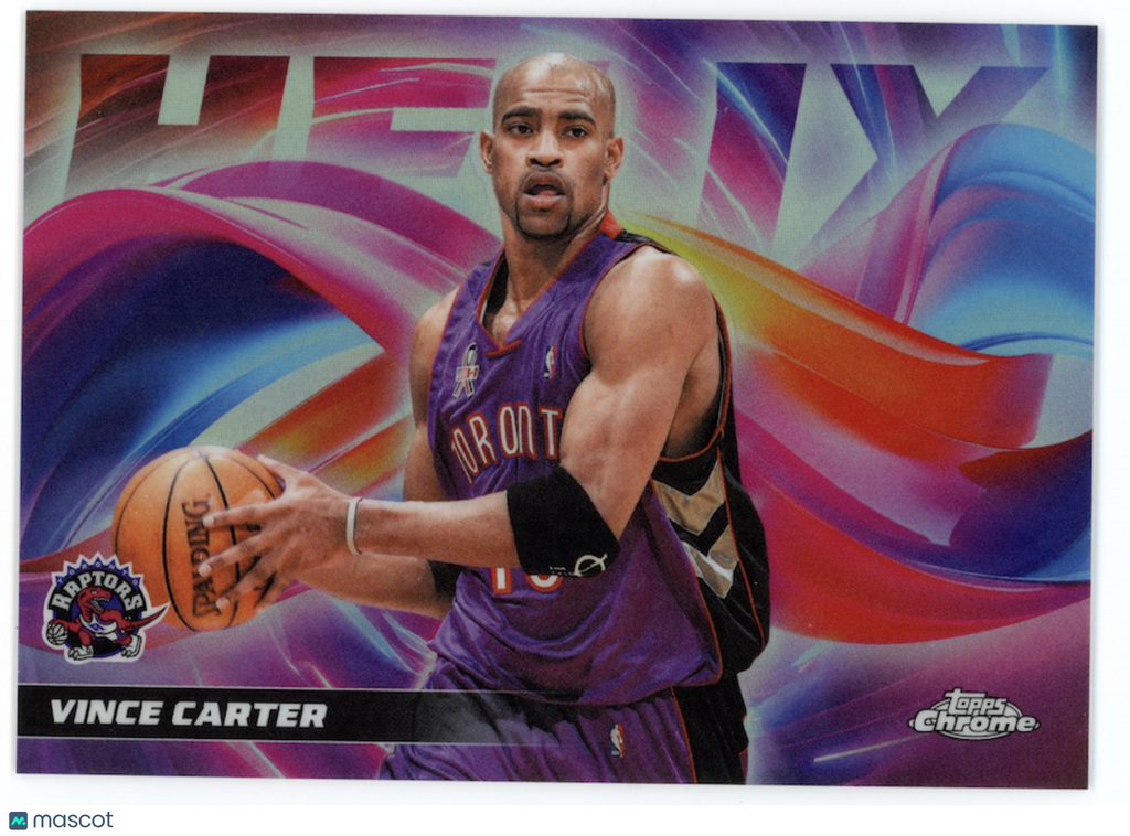 VINCE CARTER 2025-26 Topps Chrome Update Helix Case Hit SSP #H-15 Raptors