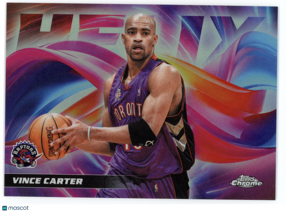 VINCE CARTER 2025-26 Topps Chrome Update Helix Case Hit SSP #H-15 Raptors