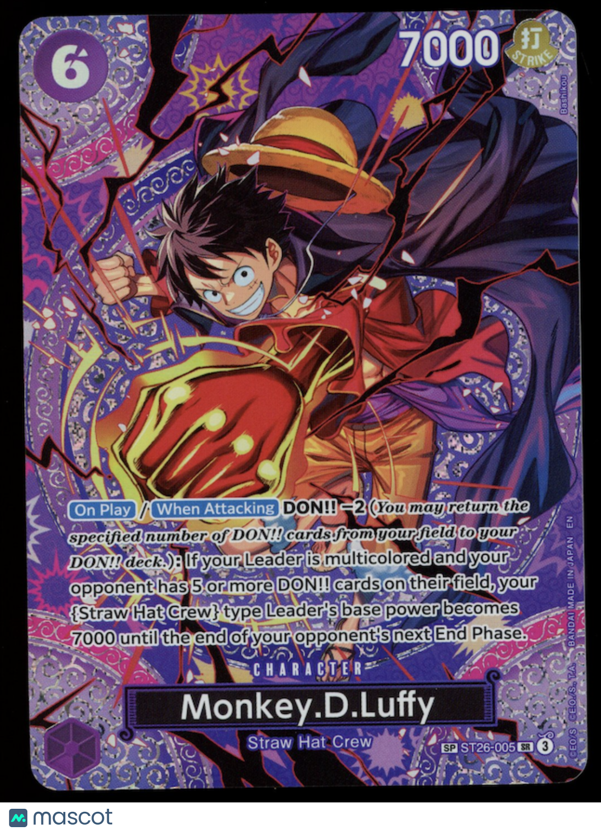 MONKEY.D.LUFFY One Piece Adventure on Kami's Island OP15-EB04 SP #ST26-005