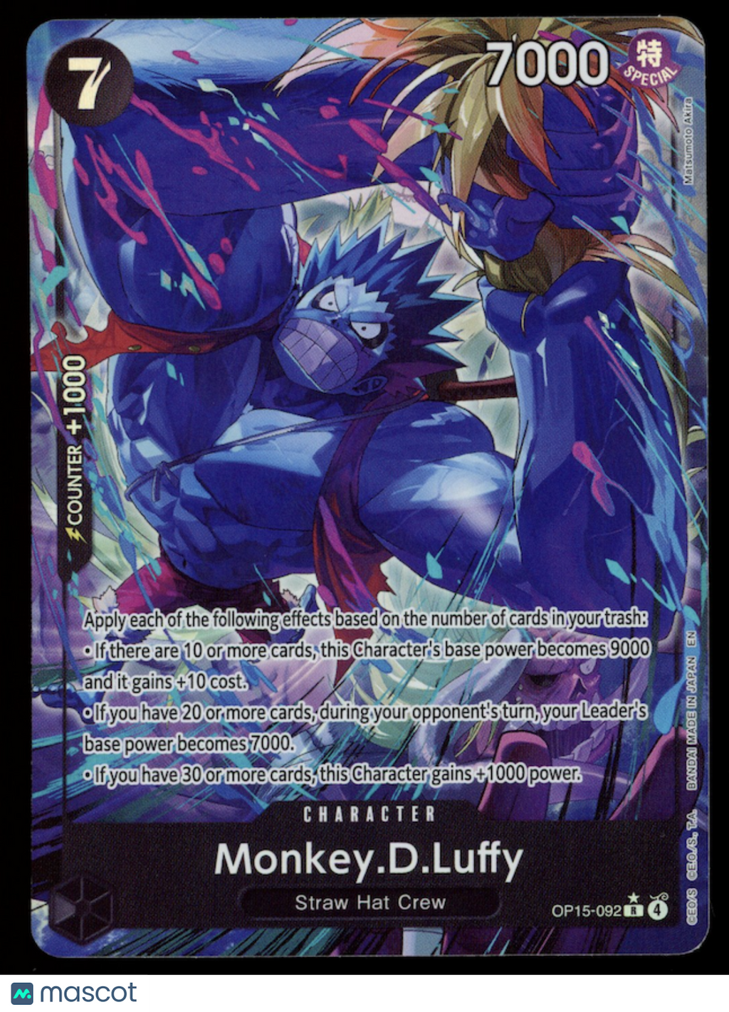 MONKEY.D.LUFFY One Piece Adventure on Kami's Island Alternate Art #OP15-092