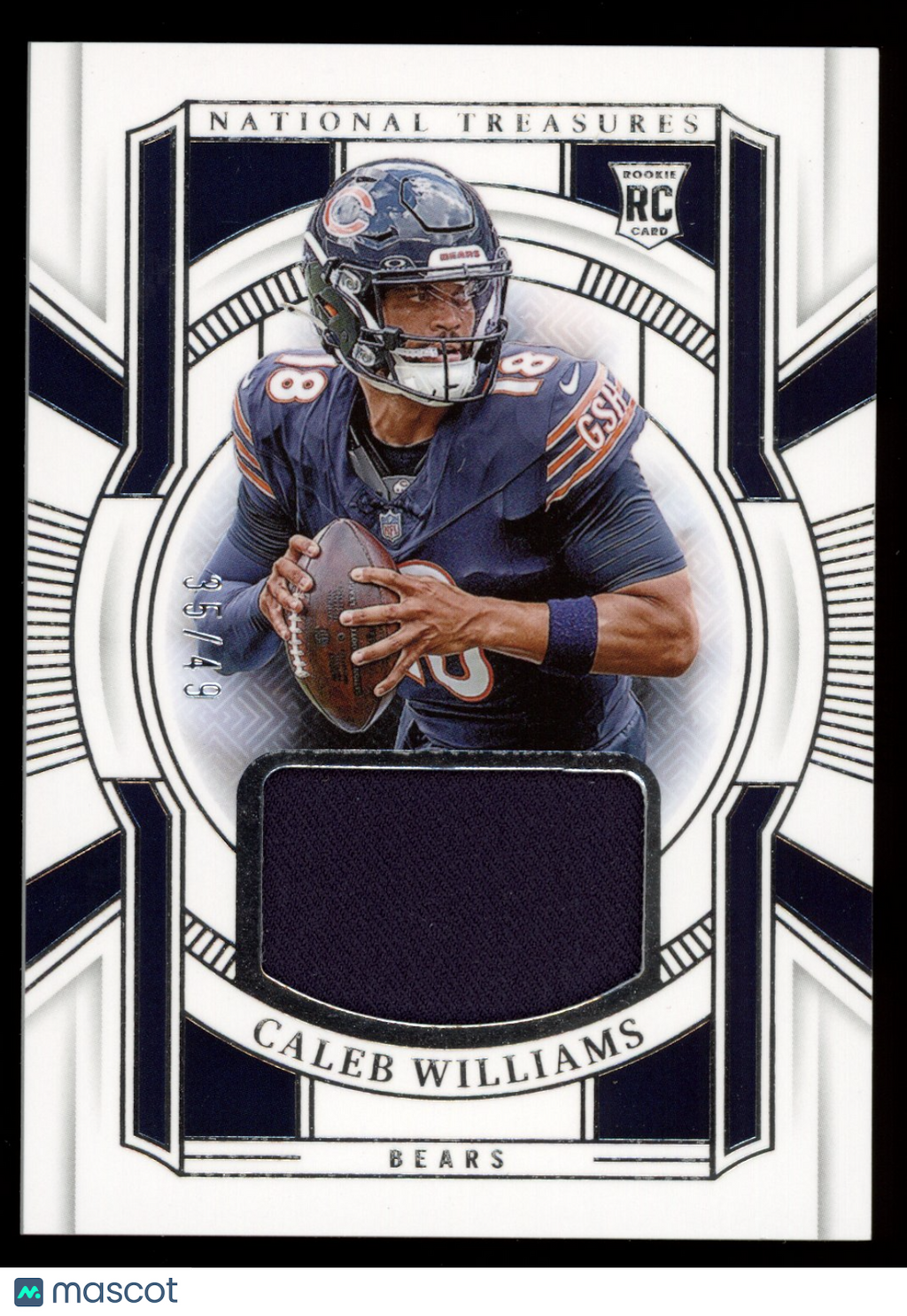 CALEB WILLIAMS 2024 Panini Rookie National Treasures Franchise Patch /49 #FT-CWS