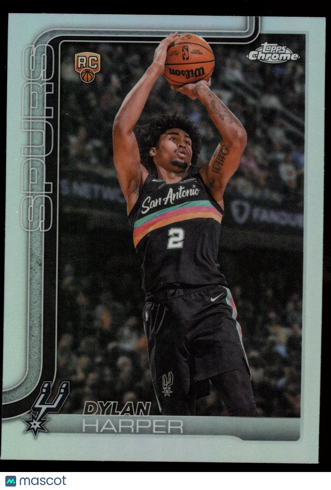 DYLAN HARPER 2025-26 Topps Chrome Update Rookie Refractor #152 San Antonio Spurs
