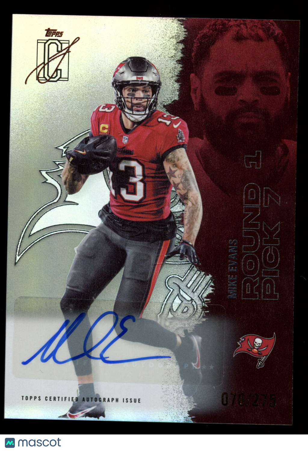 MIKE EVANS 2025 Topps Signature Class Auto /275 #51 Buccaneers