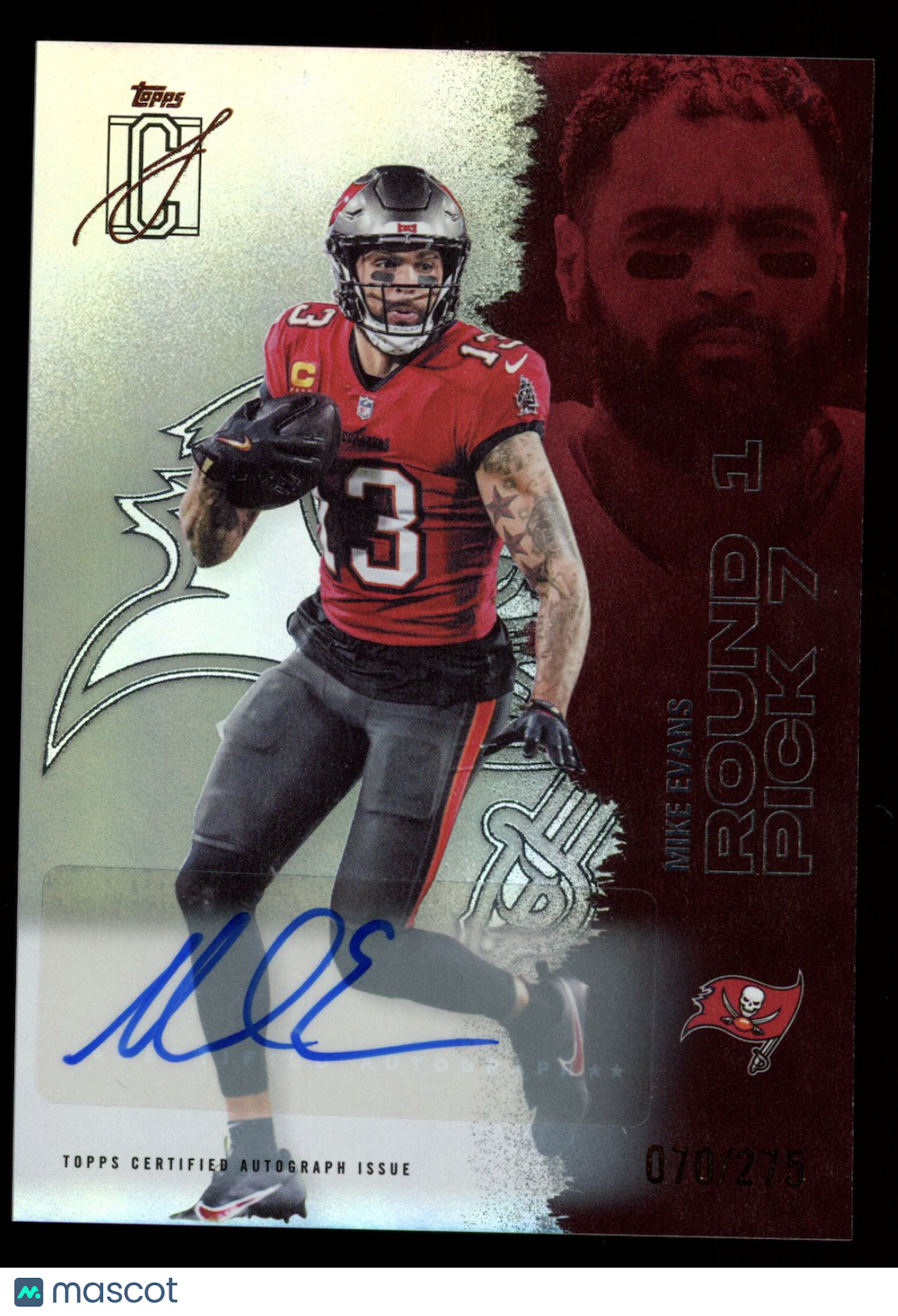 MIKE EVANS 2025 Topps Signature Class Auto /275 #51 Buccaneers