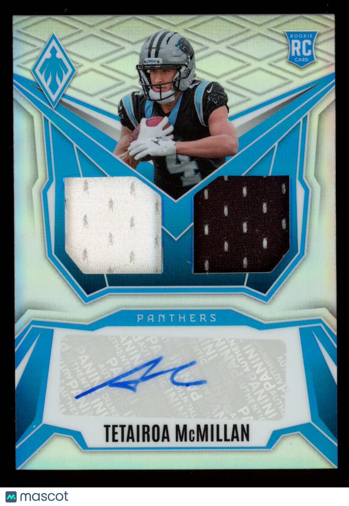 TETAIROA MCMILLAN 2025 Panini Phoenix Rookie Patch Auto /149 #DRP-TMN Panthers