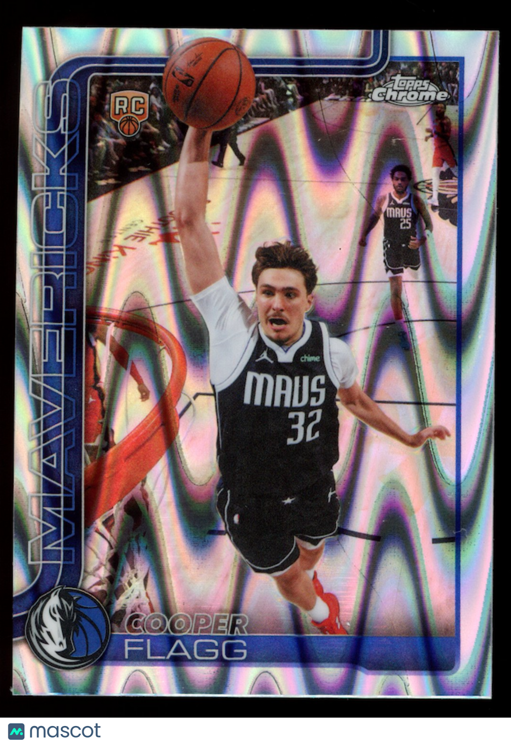 COOPER FLAGG 2025-26 Topps Chrome Update Rookie RayWave Refractor #251 Mavericks