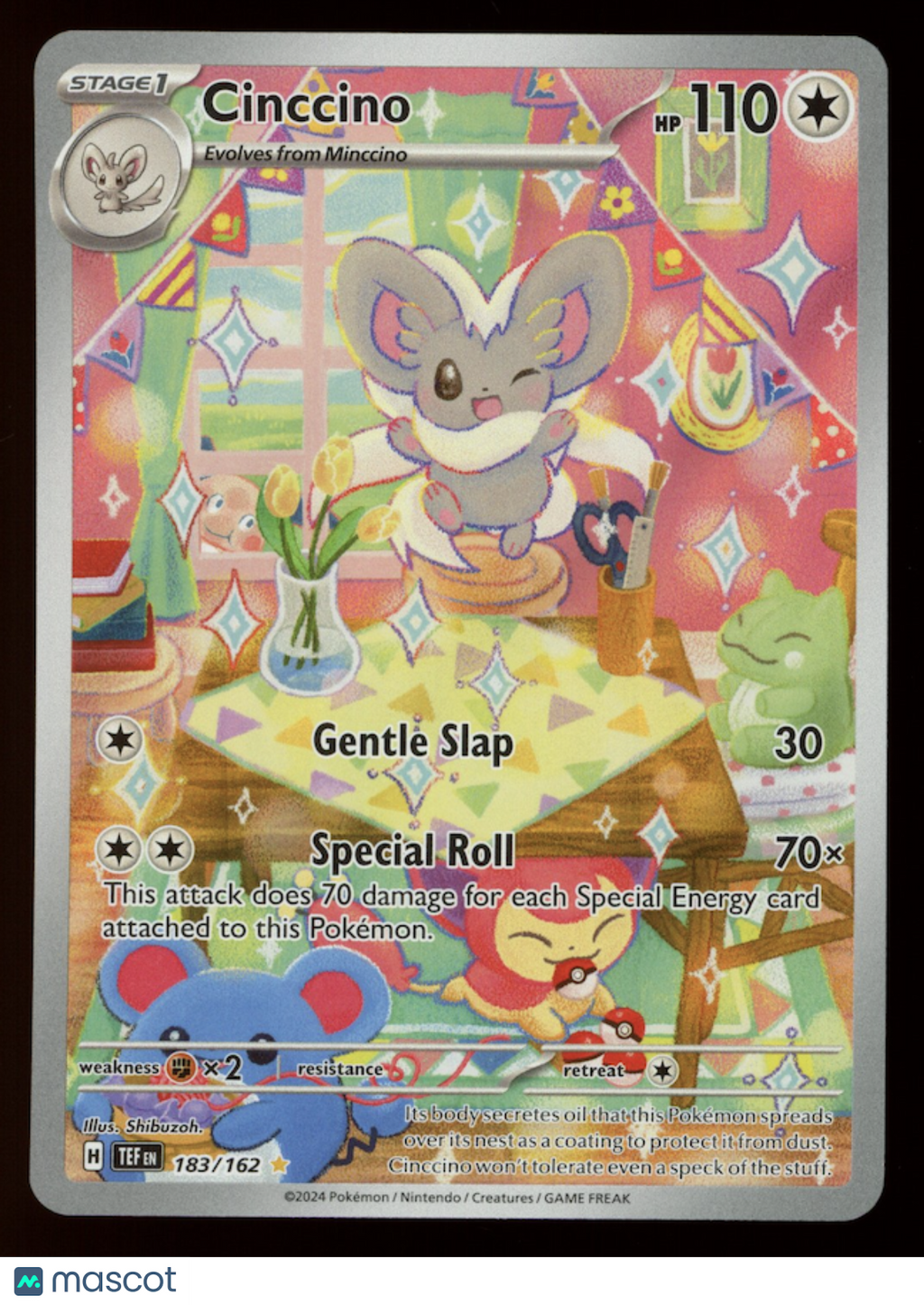 CINCCINO 2024 Pokemon S&V Temporal Forces Illustration Rare #183/162