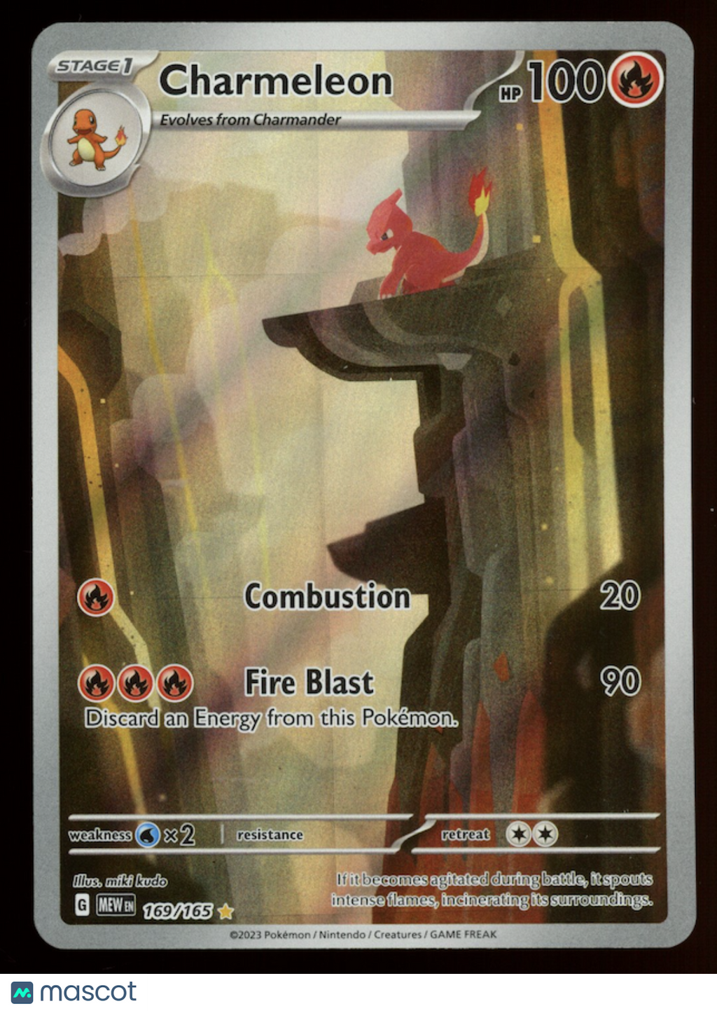 CHARMELEON 2023 Pokemon Scarlet & Violet 151 Illustration Rare #169/165