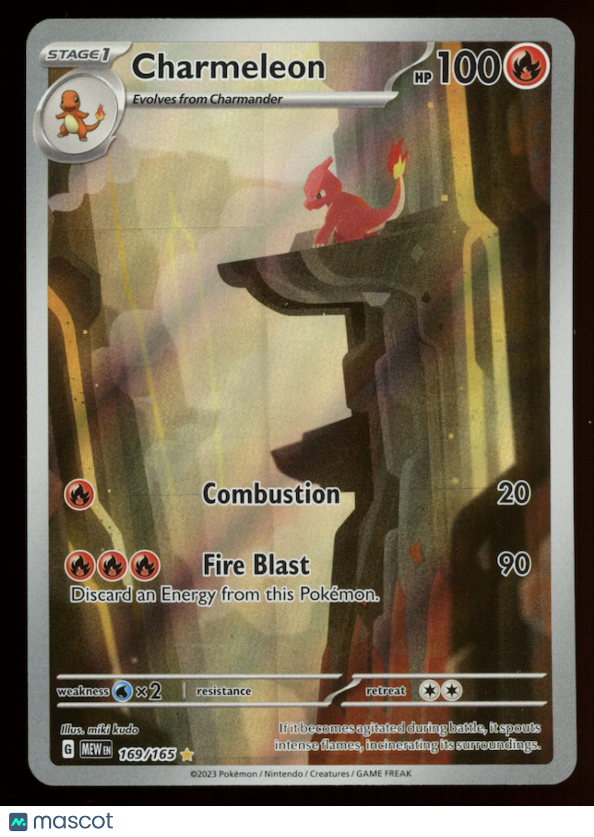 CHARMELEON 2023 Pokemon Scarlet & Violet 151 Illustration Rare #169/165