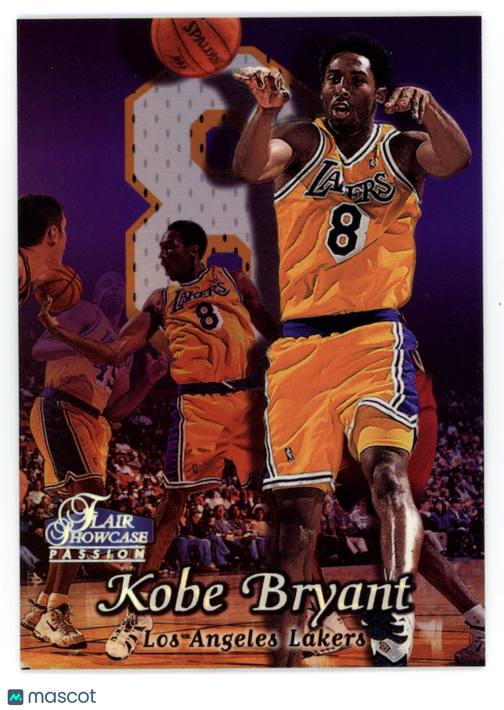 KOBE BRYANT 1998-99 Flair Showcase Passion Row 2 #22 Lakers