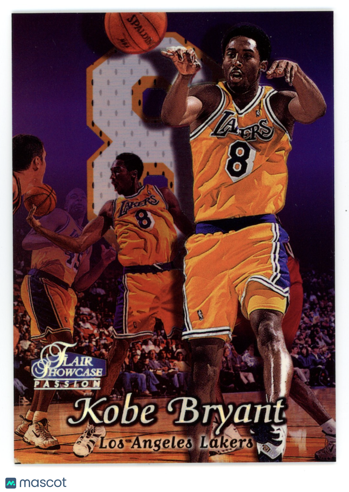 KOBE BRYANT 1998-99 Flair Showcase Passion Row 2 #22 Lakers