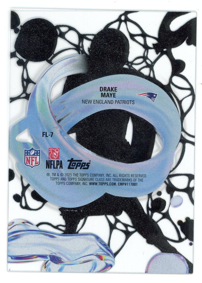 DRAKE MAYE 2025 Topps Signature Class Fluidity SSP #FL-7 Patriots