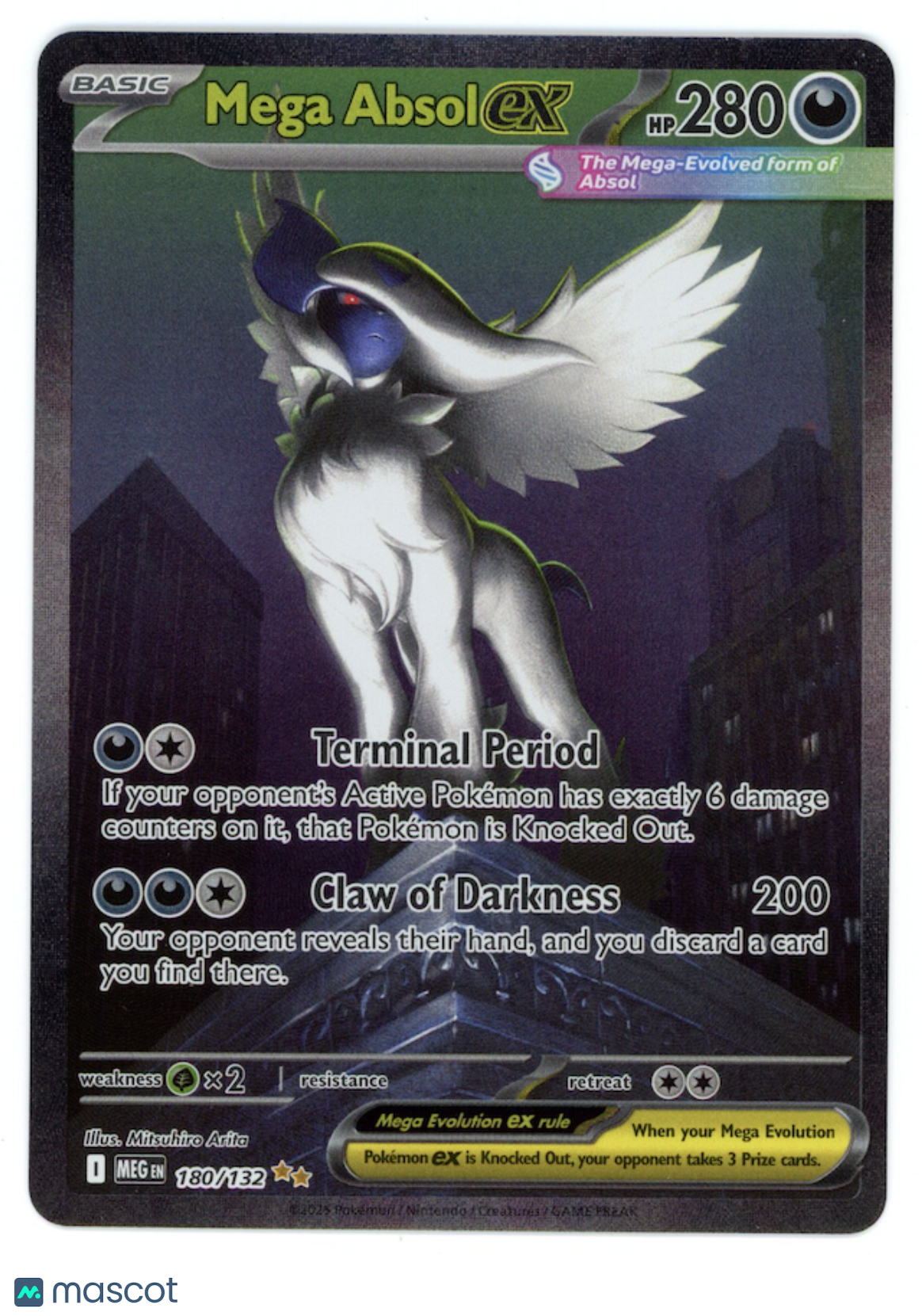 MEGA ABSOL EX 2025 Pokemon Mega Evolution Special Illustration Rare #180/132