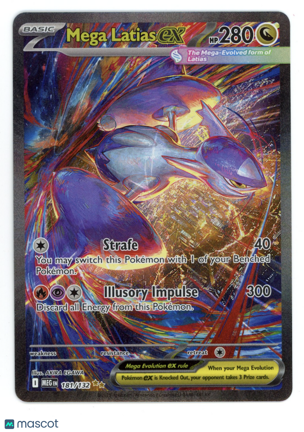 MEGA LATIAS EX 2025 Pokemon Mega Evolution Special Illustration Rare #181/132