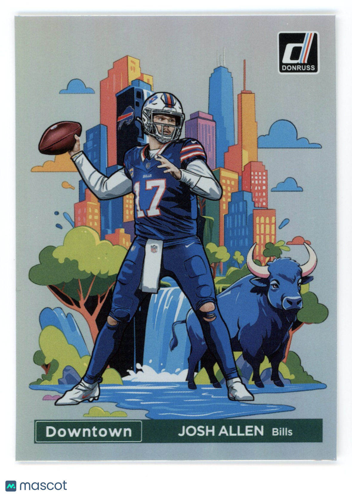 JOSH ALLEN 2024 Panini Donruss Downtown Case Hit SSP #2 Bills