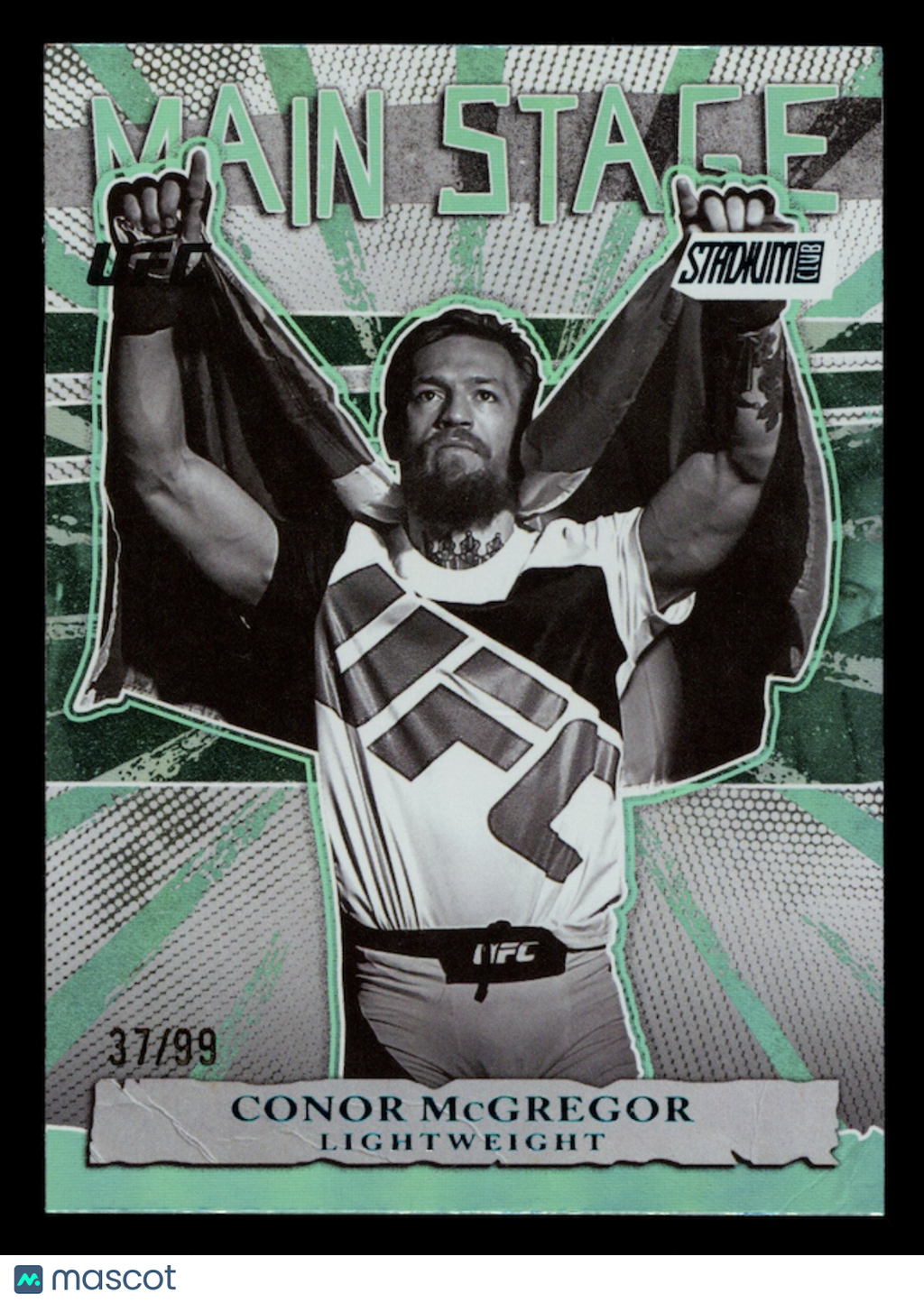 CONOR MCGREGOR 2026 Topps Stadium Club UFC Main Stage Turquoise /99 #MS-15