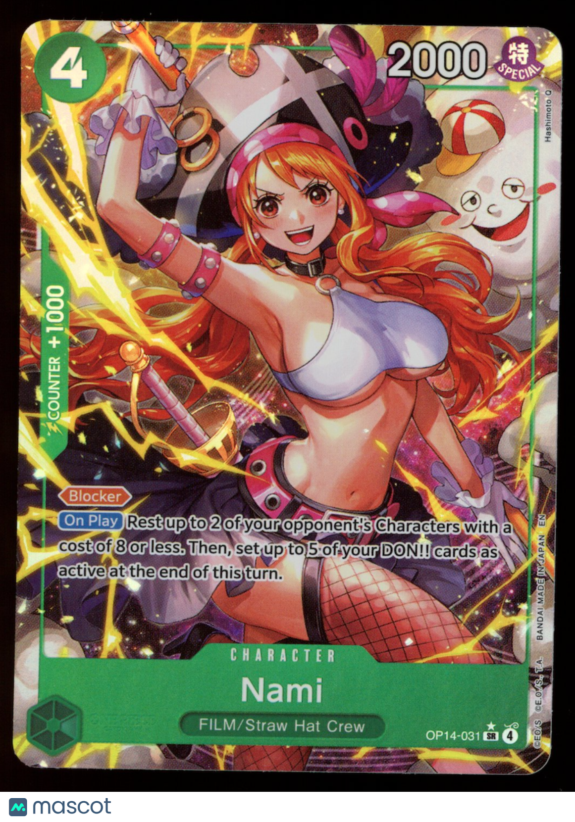 NAMI One Piece The Azure Sea's Seven Alternate Art SR #OP14-031