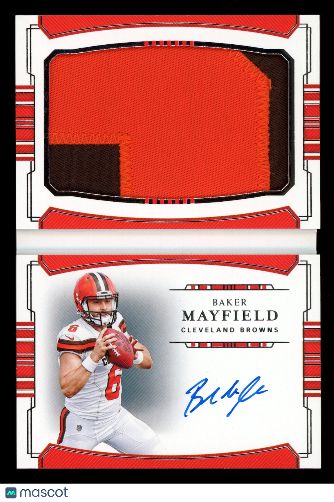 BAKER MAYFIELD 2018 National Treasures Rookie Jumbo Prime Patch Auto Booklet /99