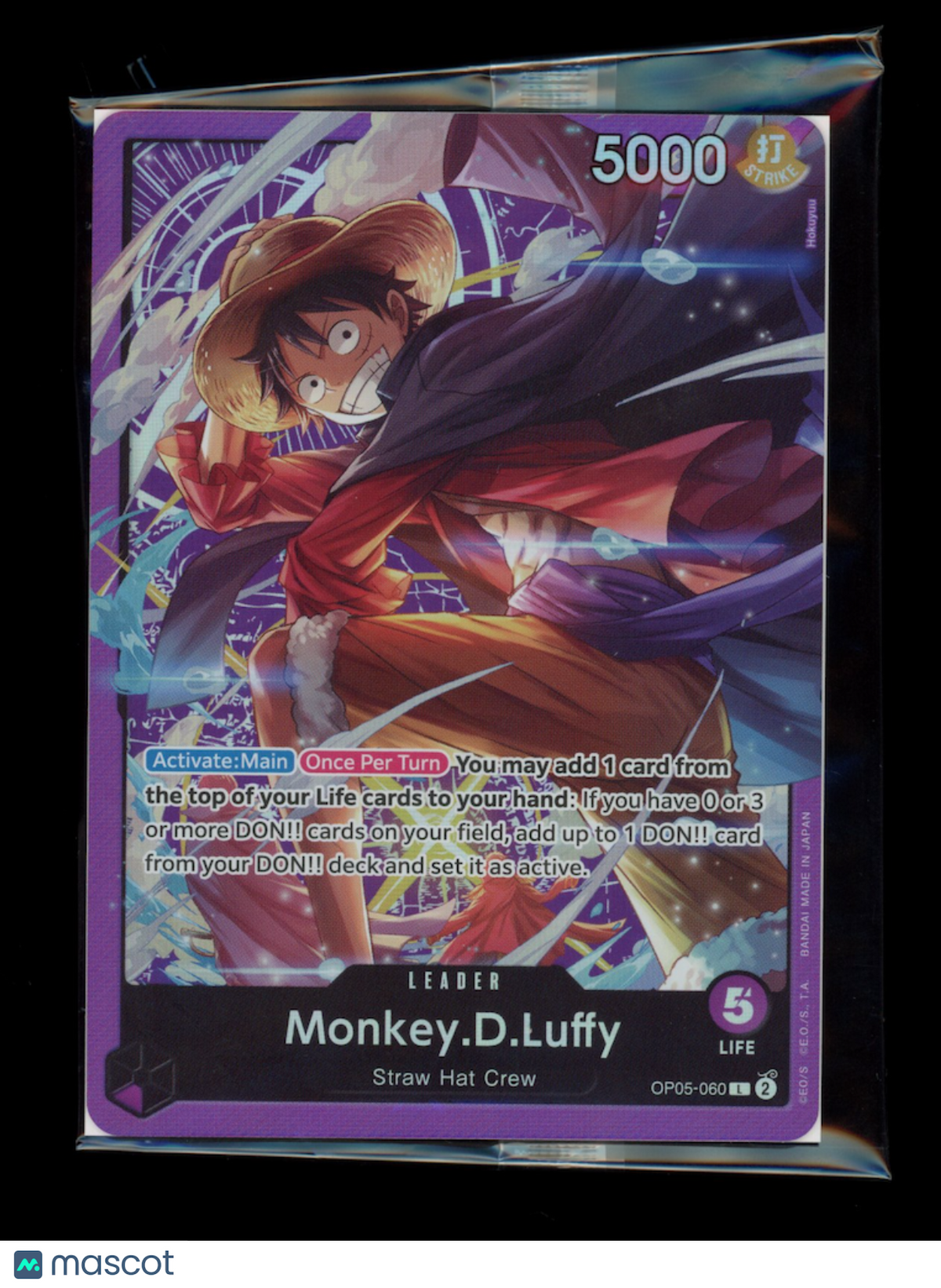 MONKEY.D.LUFFY One Piece Sound Loader Promo #OP05-060 SEALED