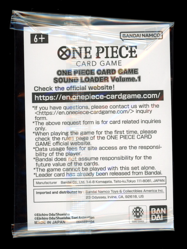 MONKEY.D.LUFFY One Piece Sound Loader Promo #OP05-060 SEALED
