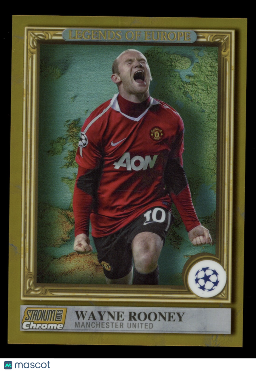 WAYNE ROONEY 2022-23 Topps Stadium Club Chrome Legends of Europe Gold /50 #LE-WR