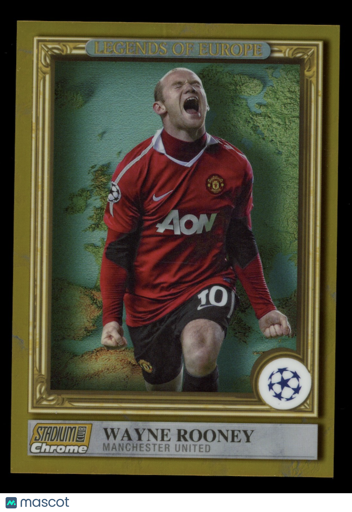 WAYNE ROONEY 2022-23 Topps Stadium Club Chrome Legends of Europe Gold /50 #LE-WR