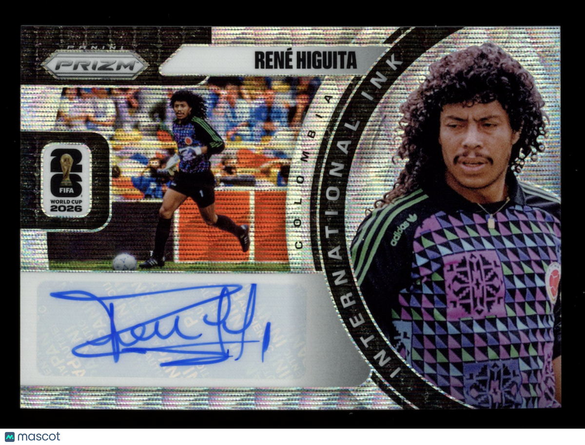 RENE HIGUITA 2026 Panini Prizm FIFA World Cup International Ink Wave Auto #II-RH