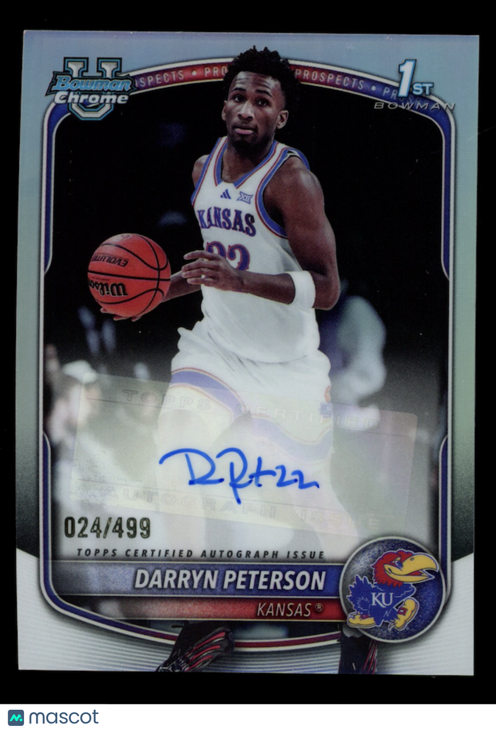 DARRYN PETERSON 2025-26 Bowman Chrome 1st Prospect Auto Refractor /499 #CPA-DP