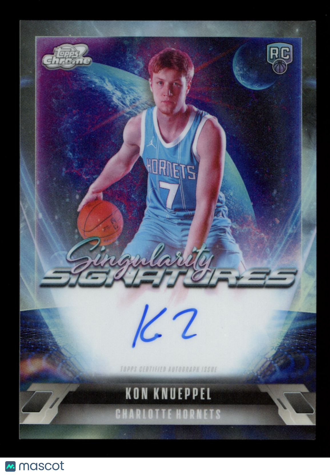 KON KNUEPPEL 2025-26 Topps Cosmic Chrome Singularity Signatures Rookie Auto