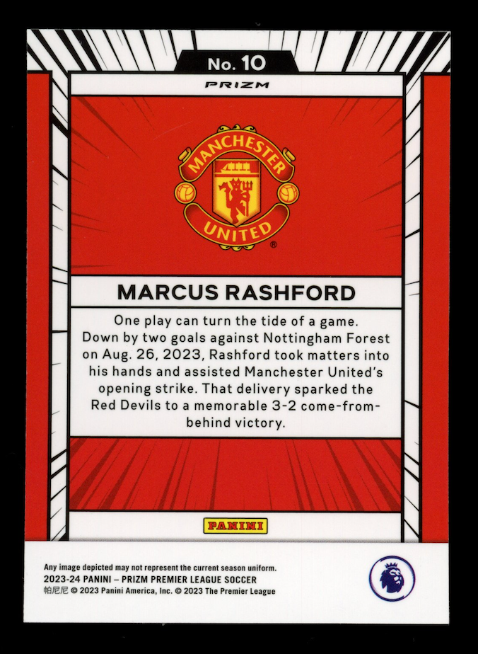 MARCUS RASHFORD 2023-24 Panini Prizm Premier League Manga Case Hit SSP #10 Man U